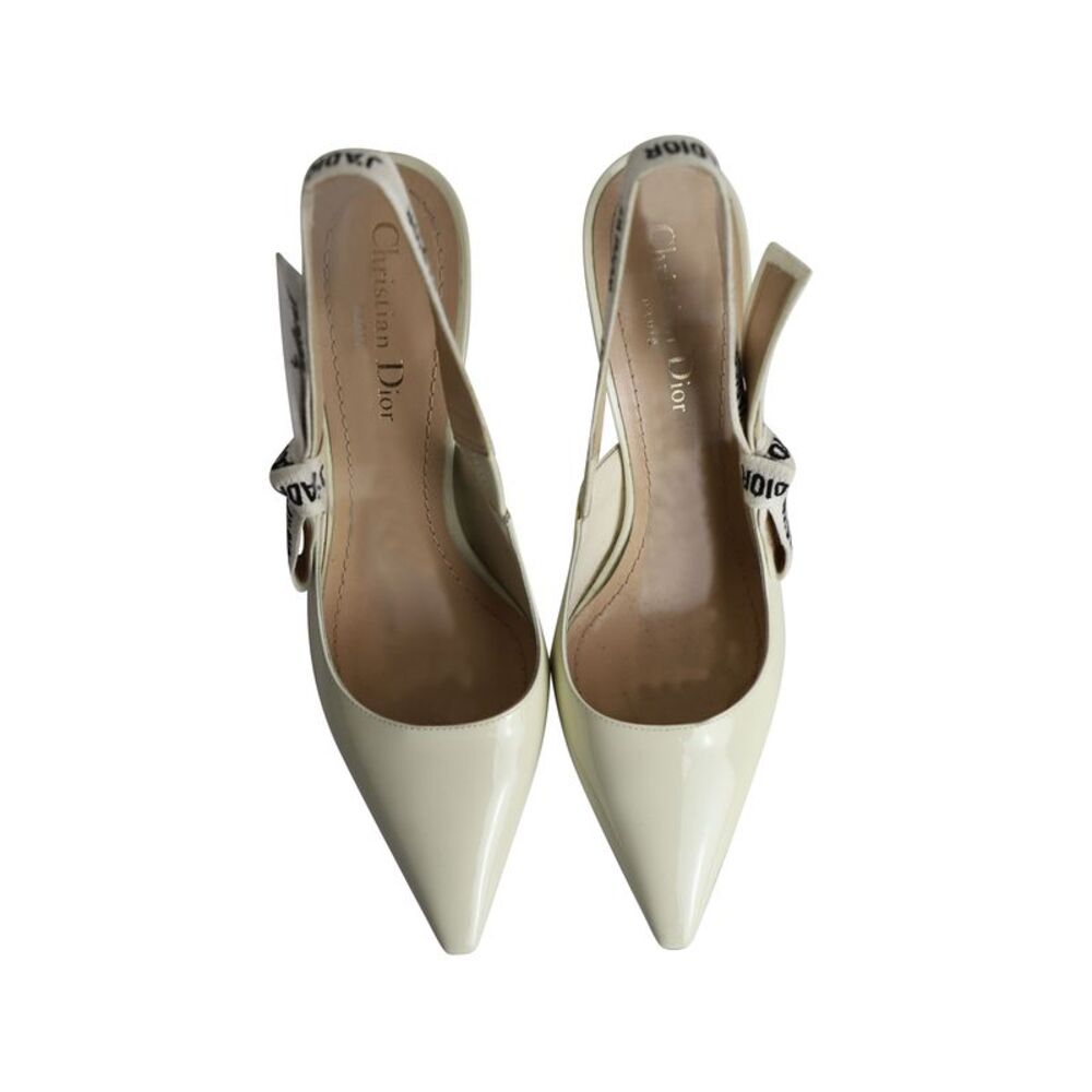 Dior Cream J'Adior Slingback Pointed-Toe Heels - Picture 5 of 8
